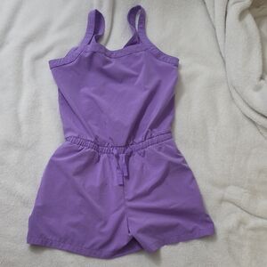 all in motion Lilac Cotton-Blend Girls' Romper